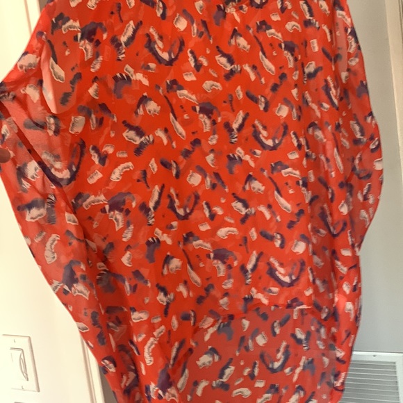 Lush for Nordstrom Drapey High Low Tunic Blouse Shirt Size Small - Picture 4 of 9